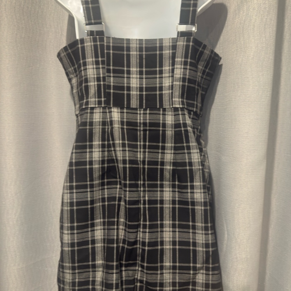Forever 21 Black and White Plaid Mini Dress